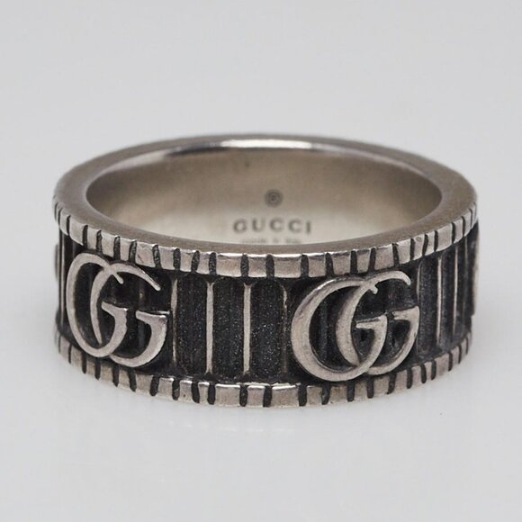 Gucci Sterling Silver Double G Ring Size 6.5 - Picture 3 of 7